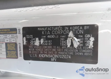 2022 Kia Sportage Lx from USA, damaged, VIN KNDPM3AC8N7025174